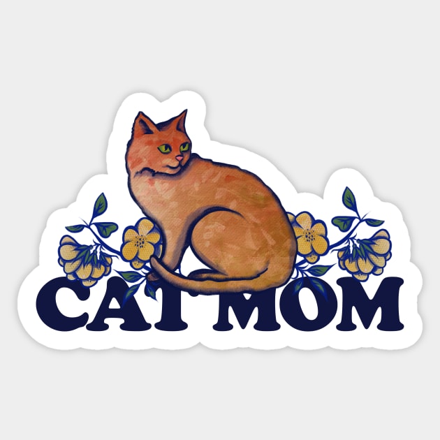 Cat Mom Sticker by bubbsnugg
